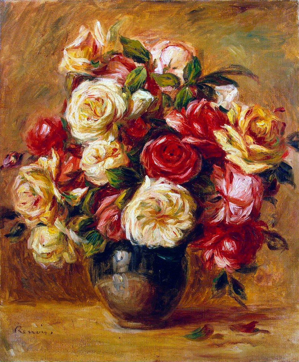 Kytice růží, c1909. od Pierre Auguste Renoir