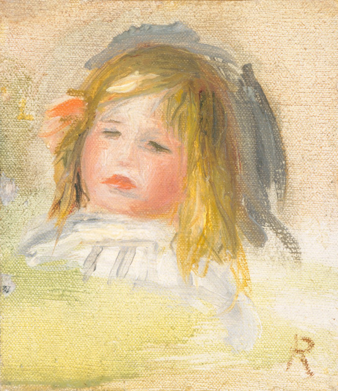 Dítě s blond vlasy, 18951900. od Pierre Auguste Renoir