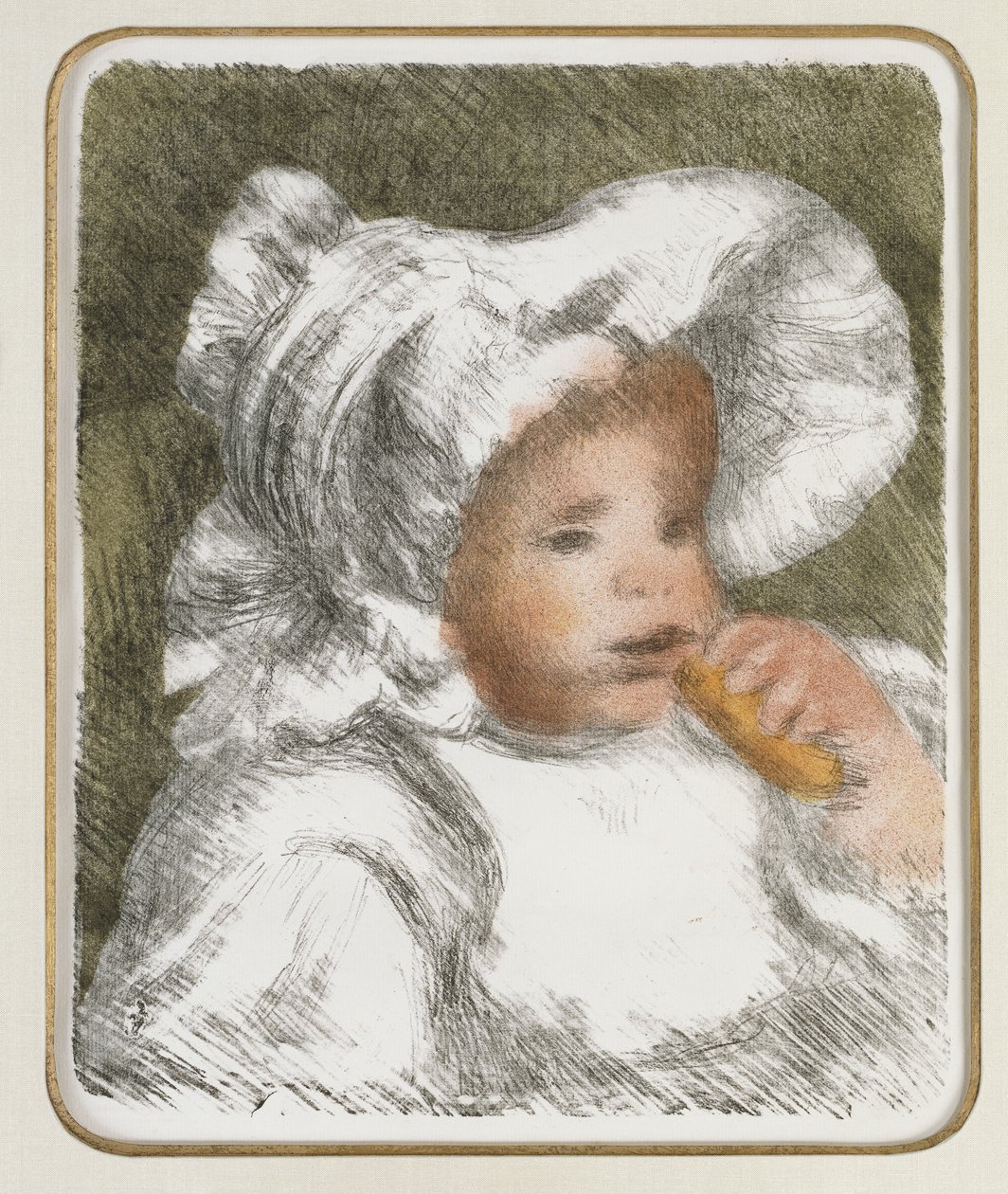 Dítě se sušenkou, c.1888-89 od Pierre Auguste Renoir