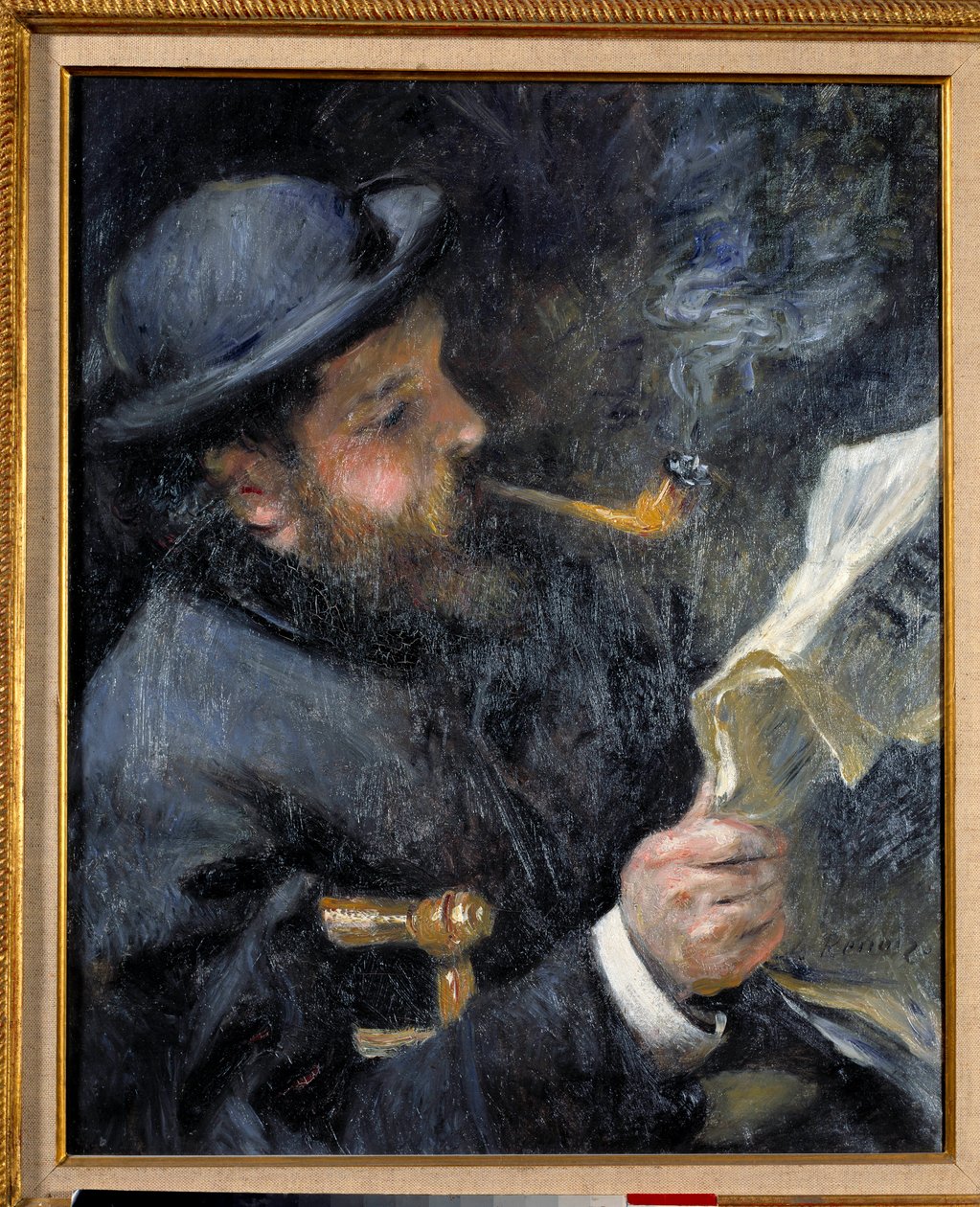Claude Monet čte od Pierre Auguste Renoir