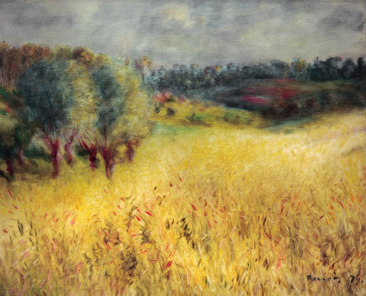 Kukuřičné pole od Pierre Auguste Renoir