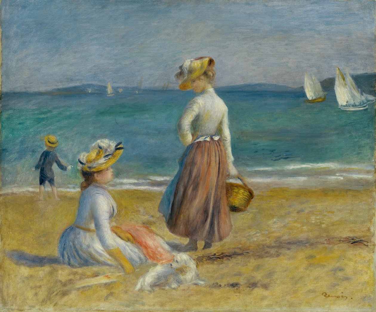 Postavy na pláži, 1890. od Pierre Auguste Renoir