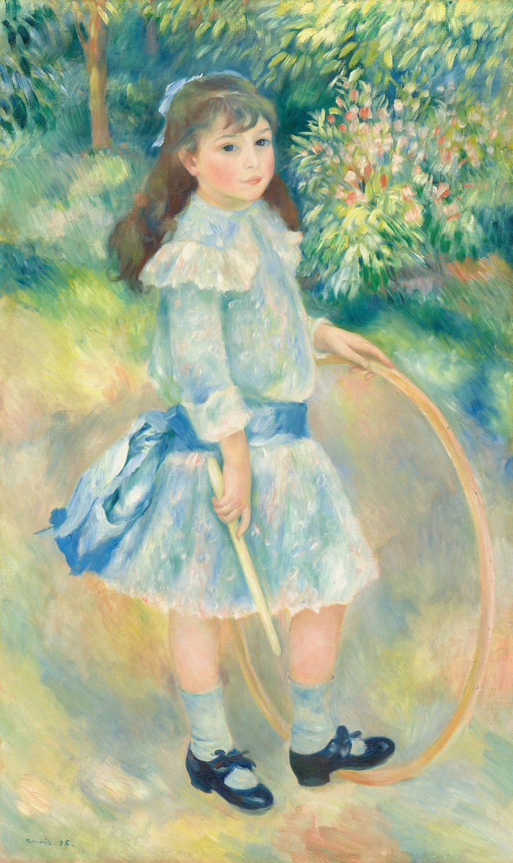 Dívka s obručí, 1885. od Pierre Auguste Renoir