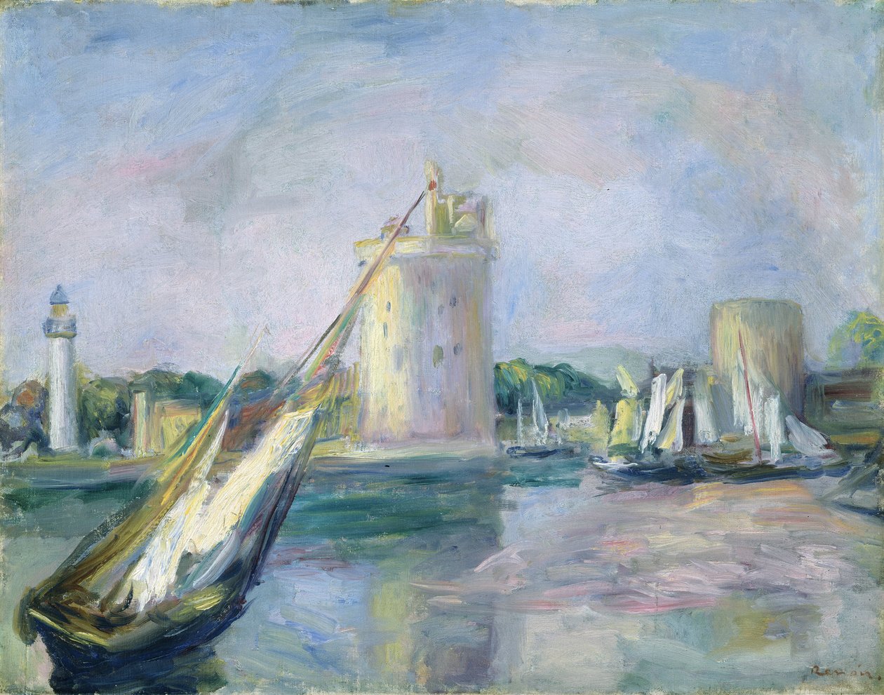 Vstup do přístavu La Rochelle, 1896. od Pierre Auguste Renoir