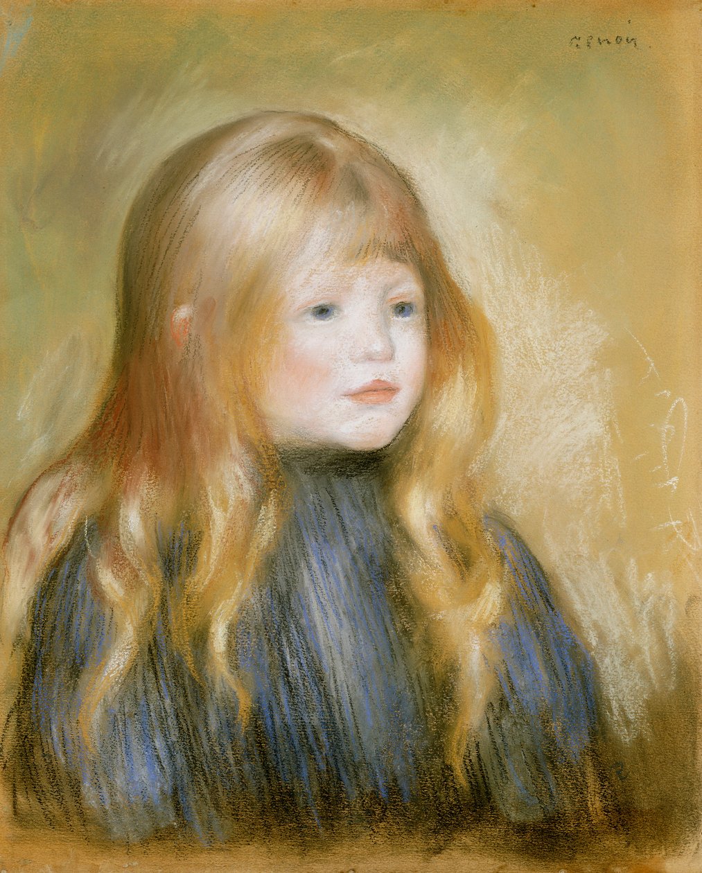 Hlava dítěte od Pierre Auguste Renoir