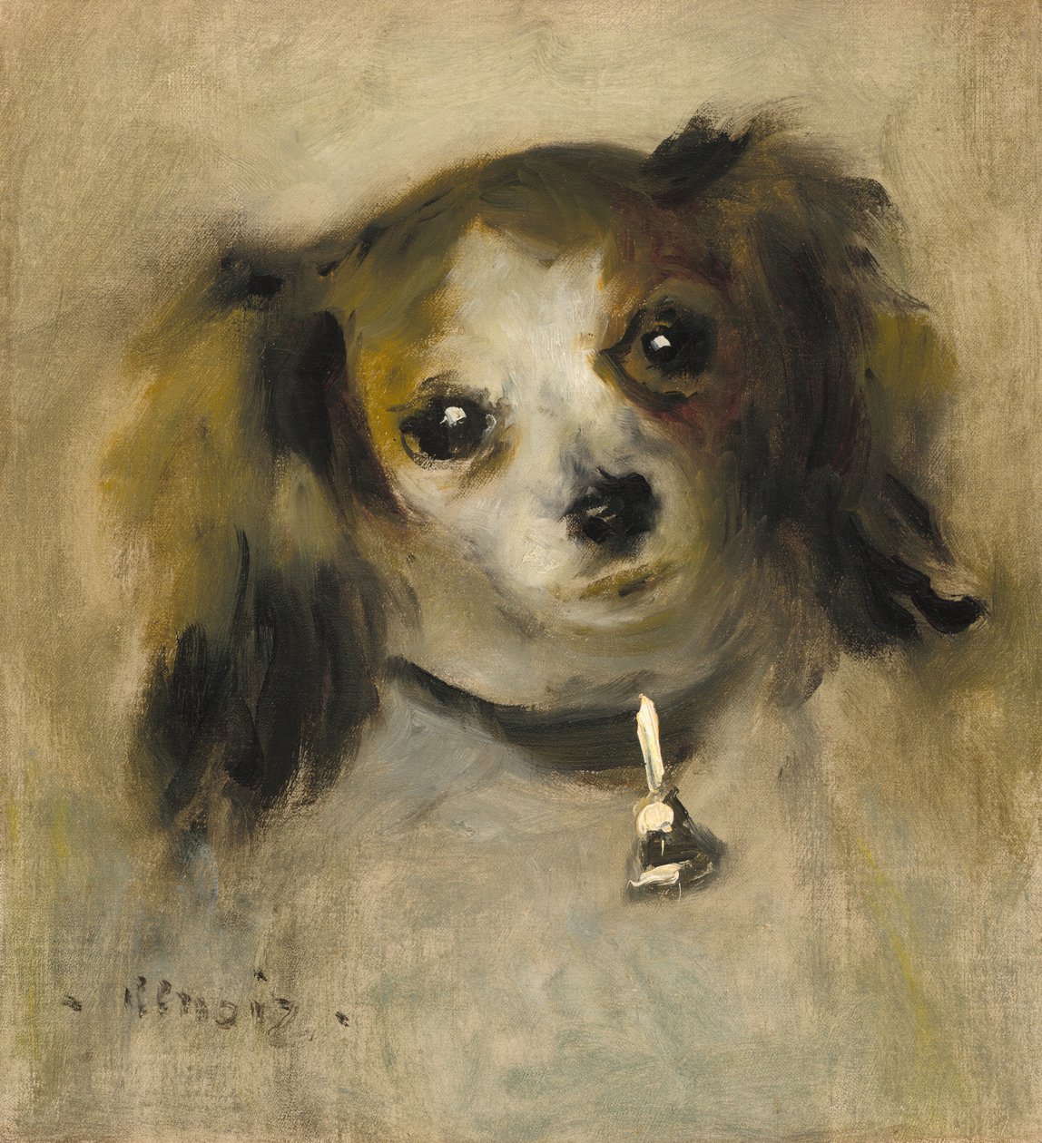 Hlava psa, 1870. od Pierre Auguste Renoir