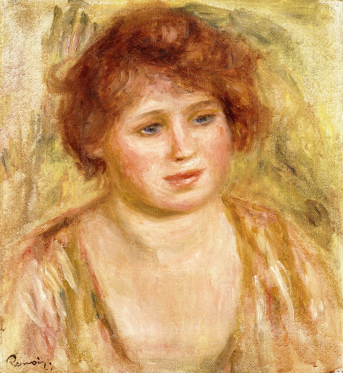 Hlava ženy, 1919 od Pierre Auguste Renoir