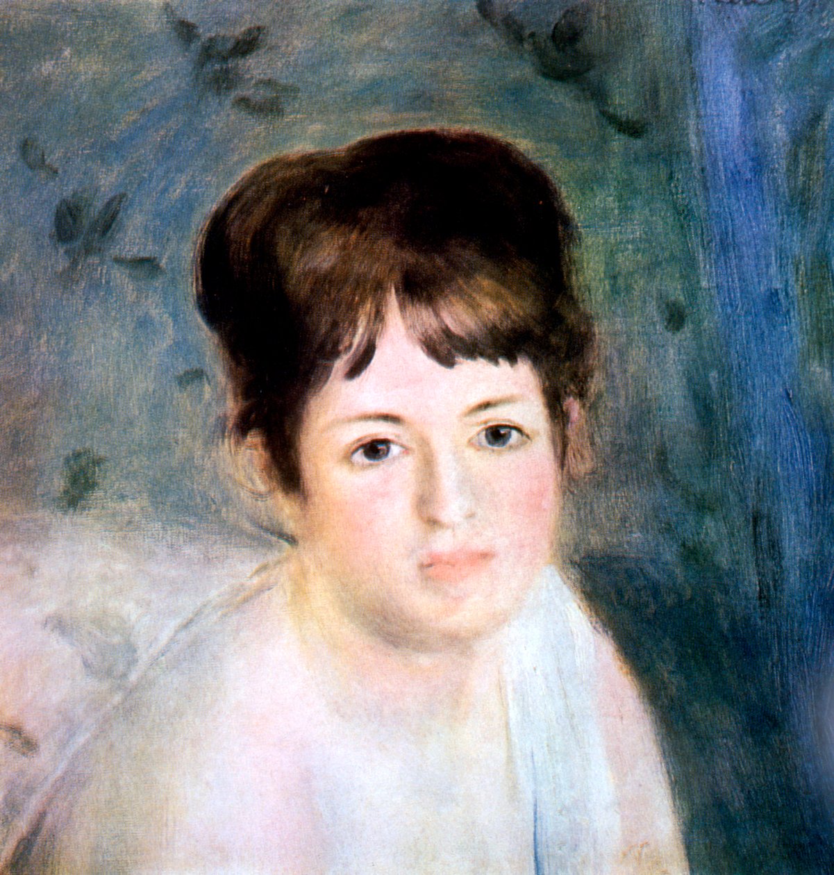 Hlava ženy, 1876 od Pierre Auguste Renoir