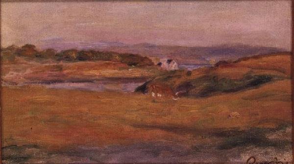 Kopcovitá krajina od Pierre Auguste Renoir