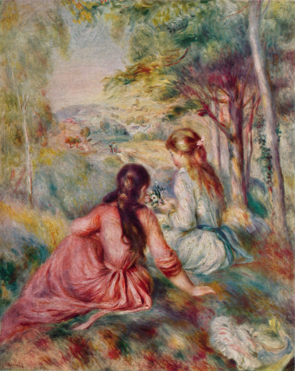 Na louce, c1888 od Pierre Auguste Renoir