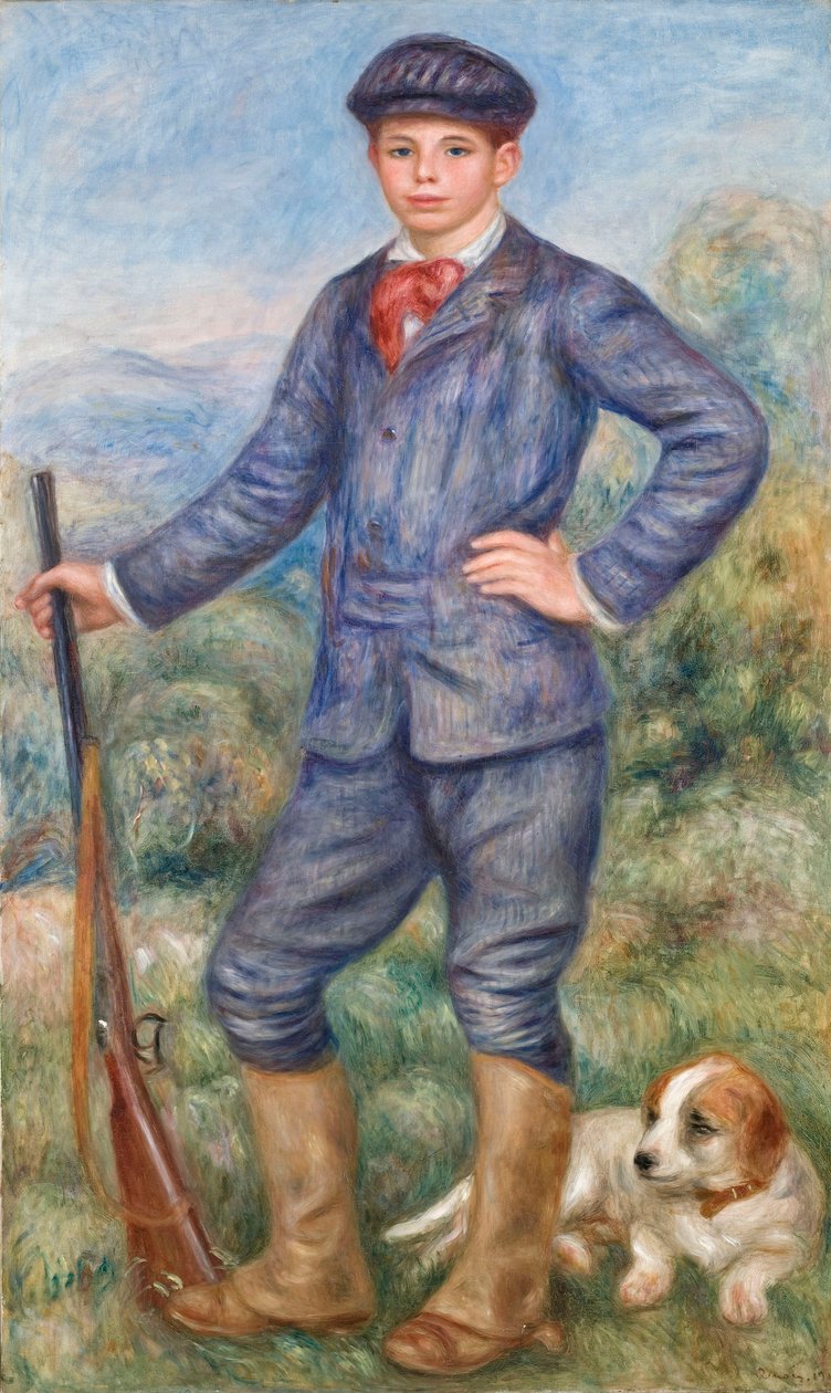 Jean Renoir jako lovec, 1910. od Pierre Auguste Renoir