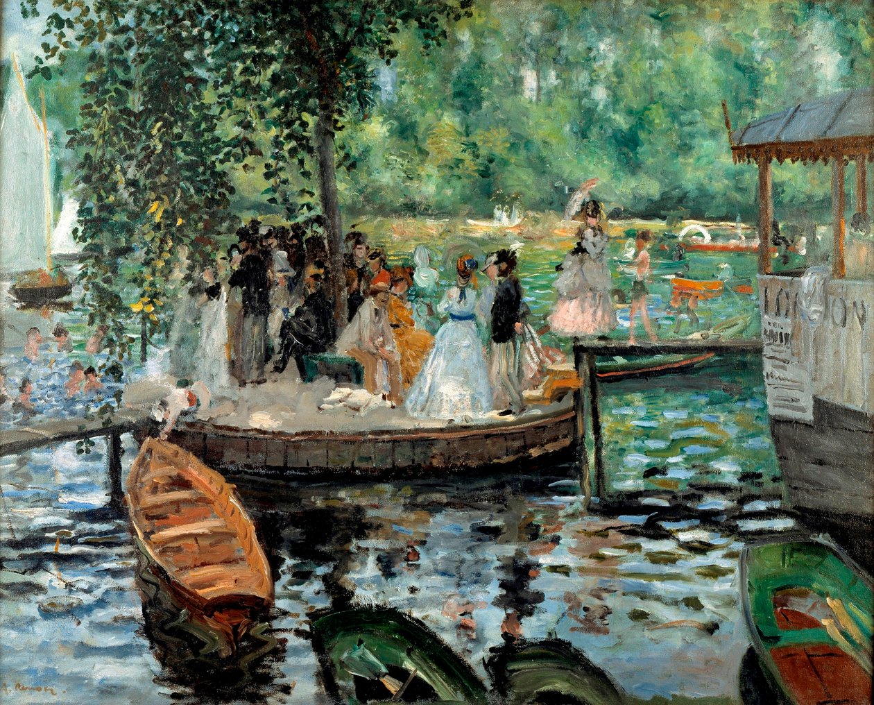 La Grenouillère od Pierre Auguste Renoir