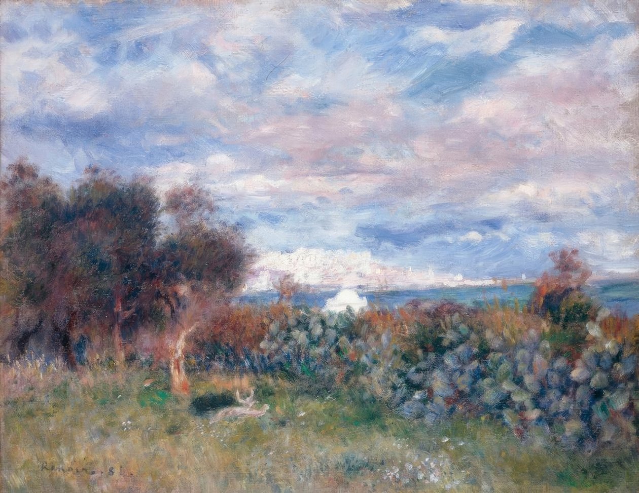 Alžírský záliv od Pierre Auguste Renoir
