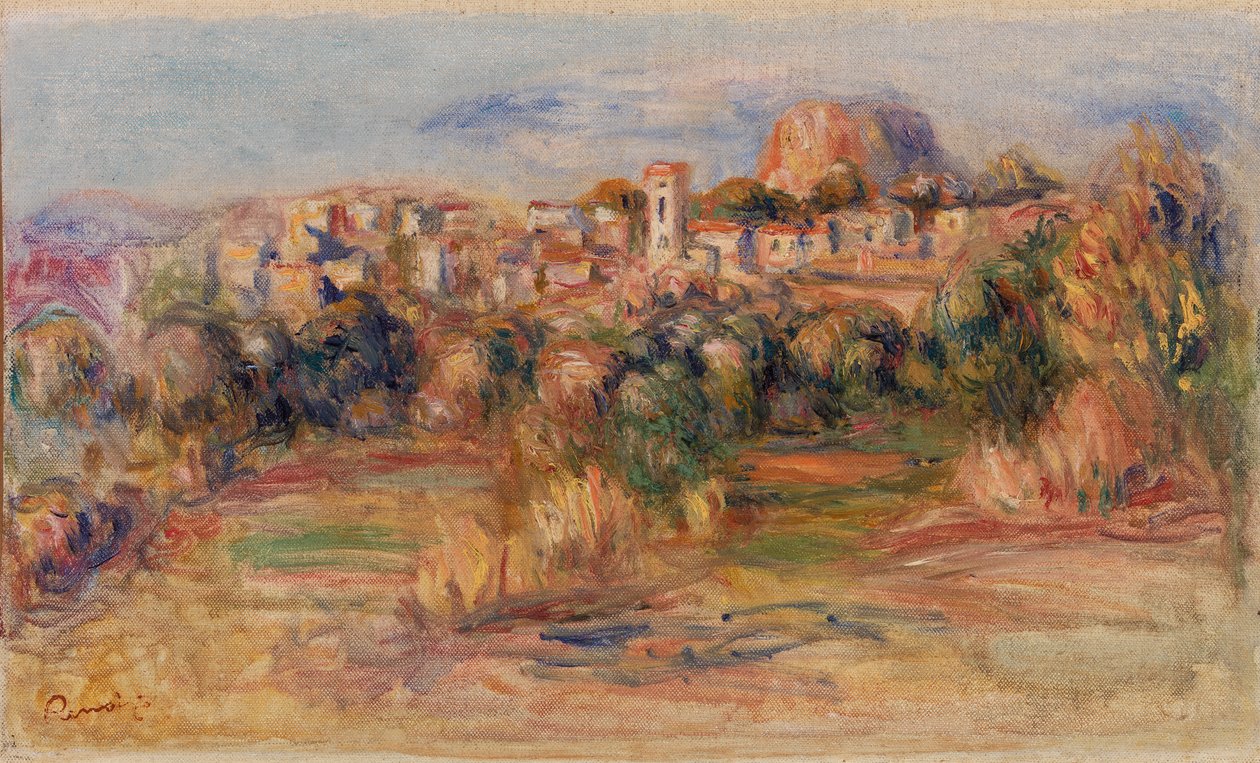 Krajina, La Gaude (Krajina, La Gaude) od Pierre Auguste Renoir