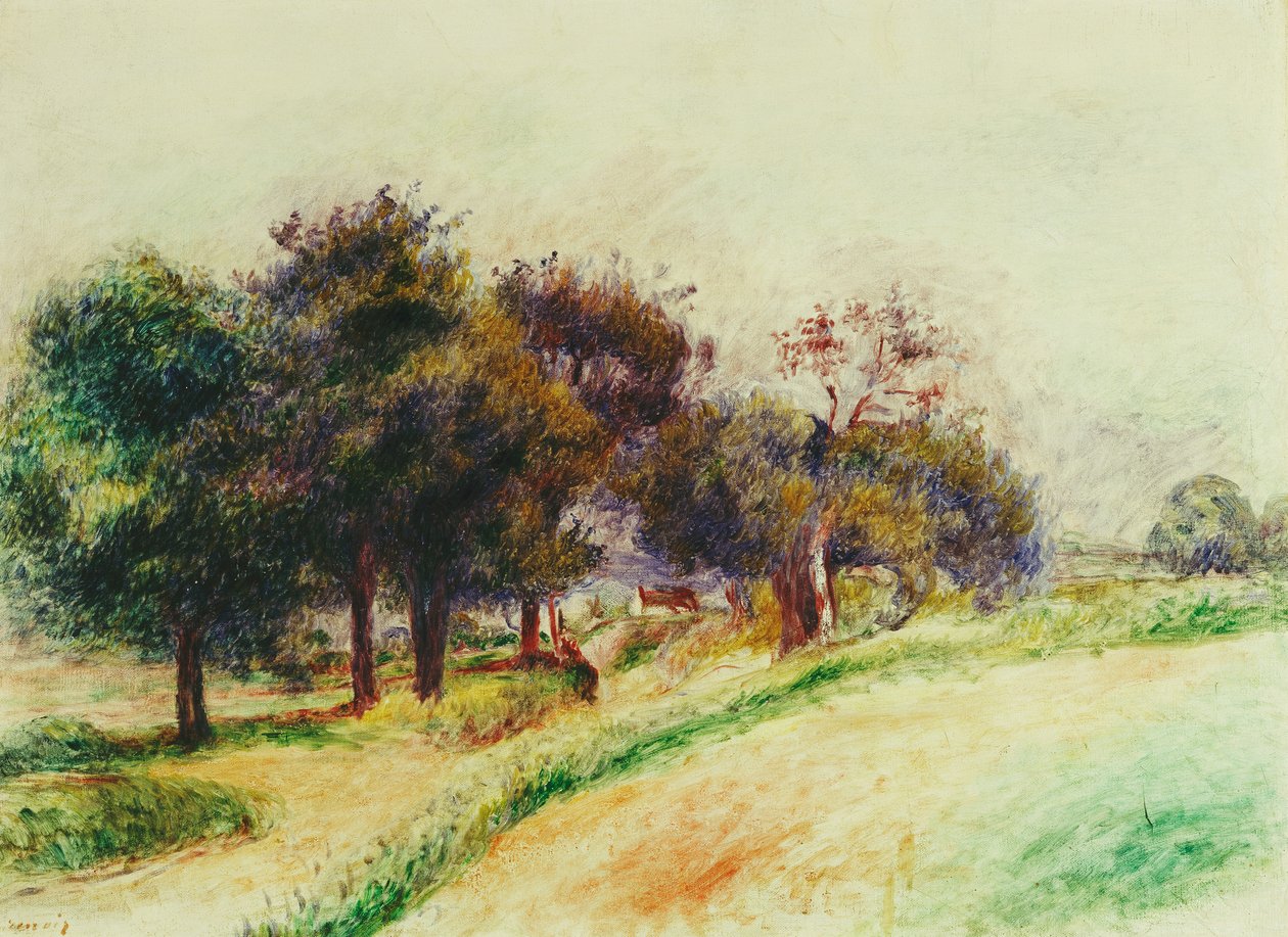 Krajina; výplata, od Pierre Auguste Renoir