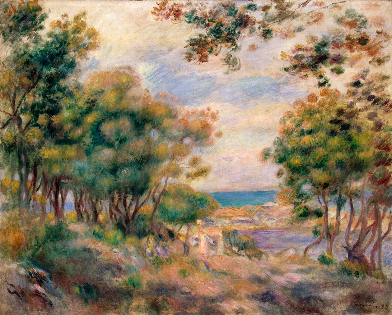 Krajina v Beaulieu, 1899. od Pierre Auguste Renoir