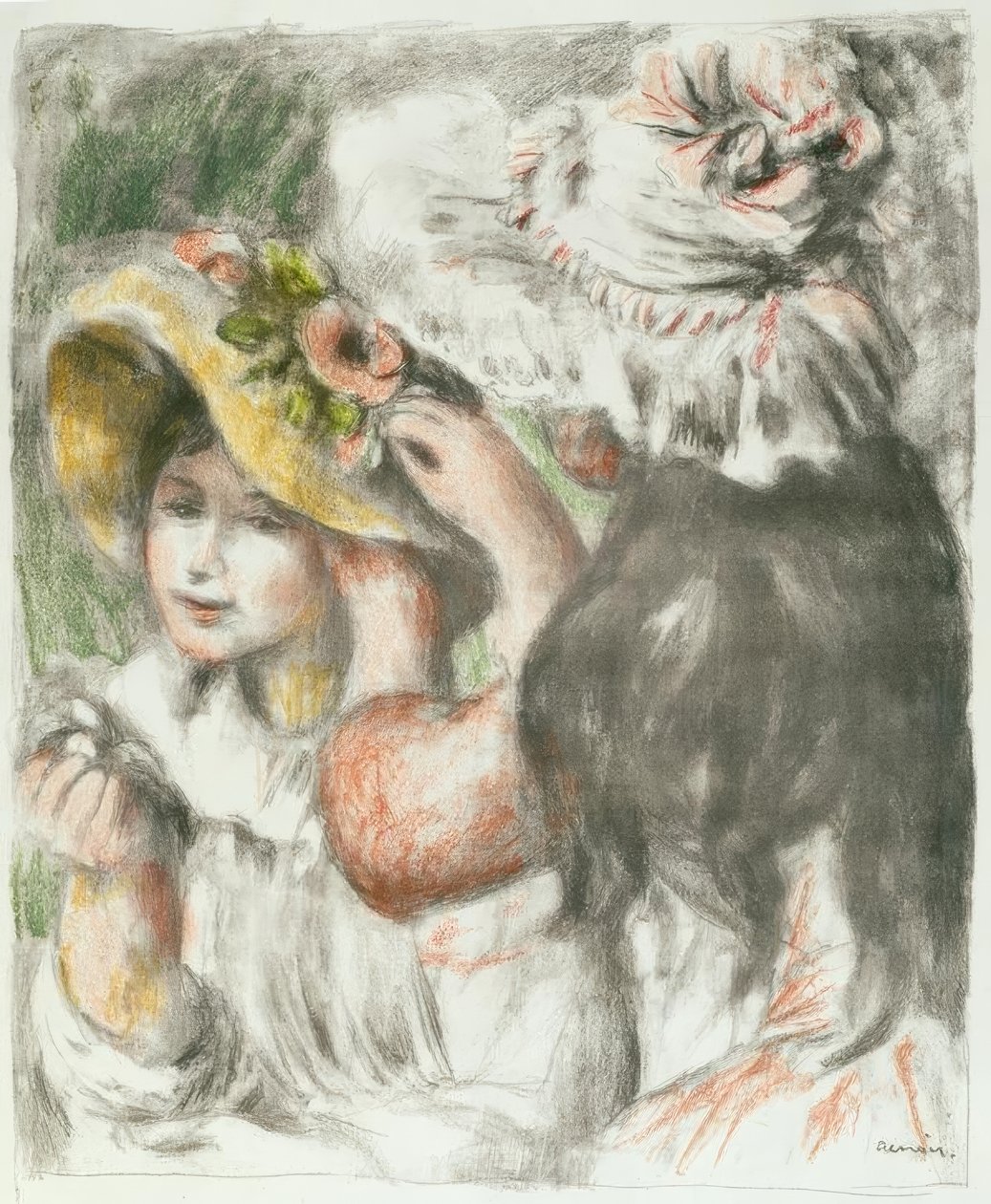 Připnutý klobouk od Pierre Auguste Renoir