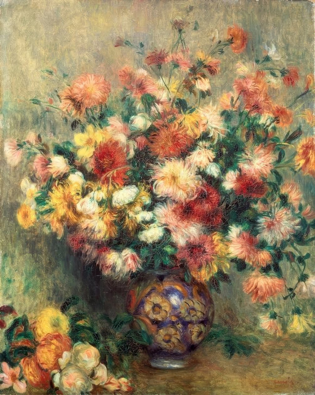 Jiřinky od Pierre Auguste Renoir