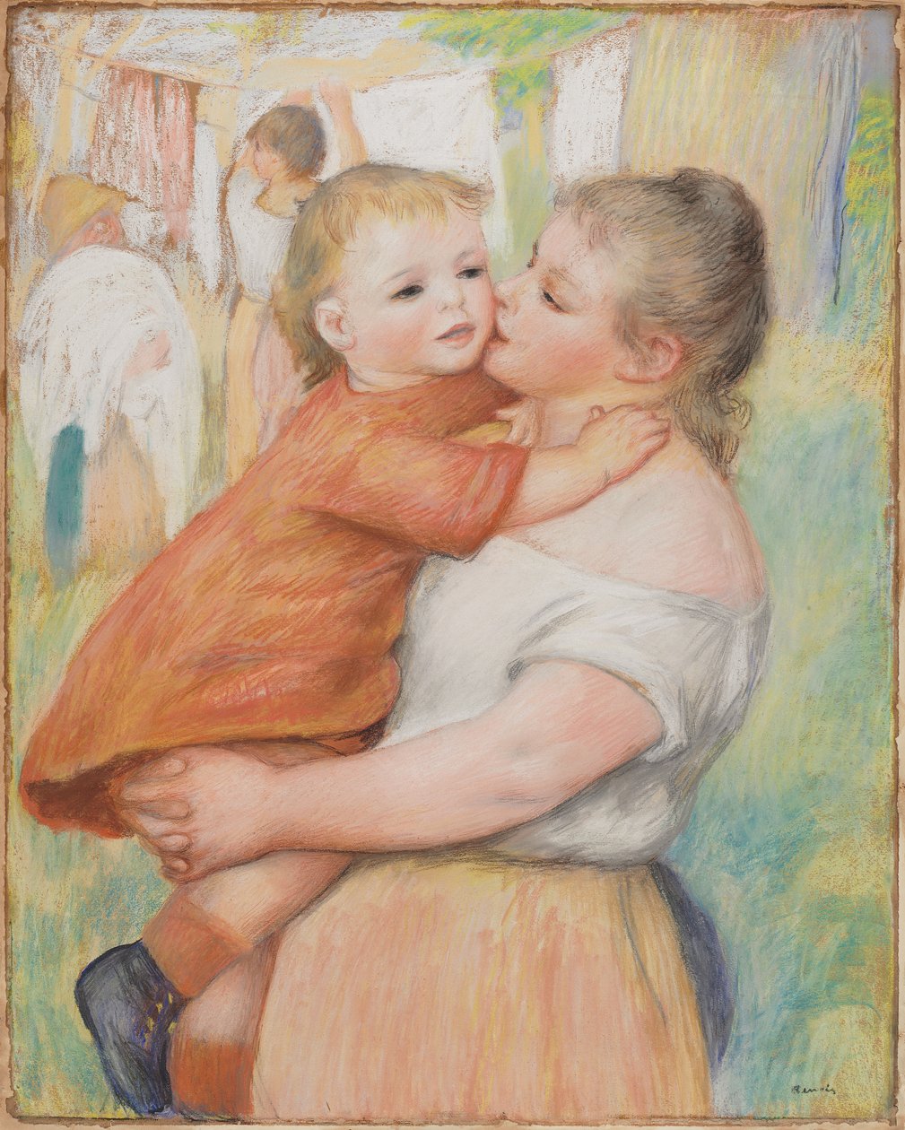 Matka a dítě, 1886. od Pierre Auguste Renoir