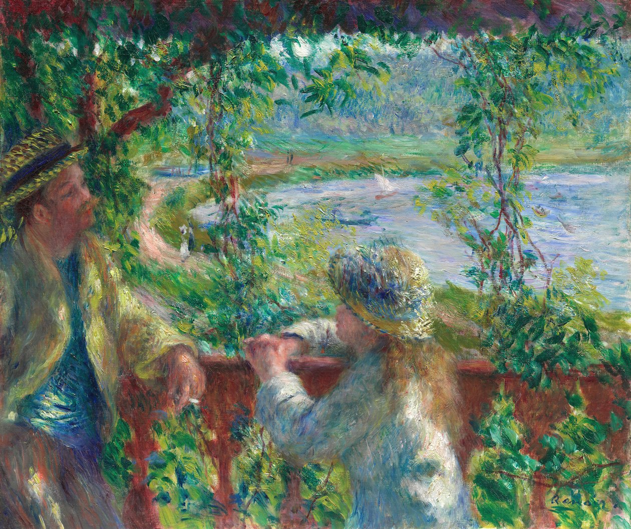 Blízko jezera, 187980. od Pierre Auguste Renoir