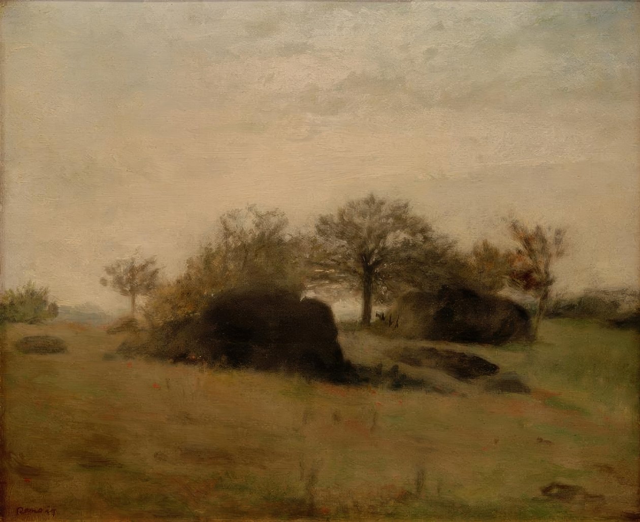 Krajina ve Fontainebleau od Pierre Auguste Renoir