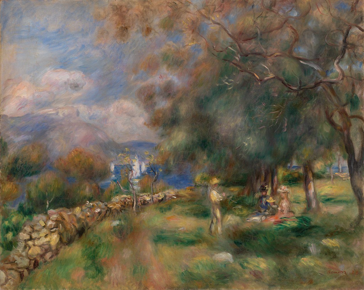 poloostrov Saint-Jean od Pierre Auguste Renoir