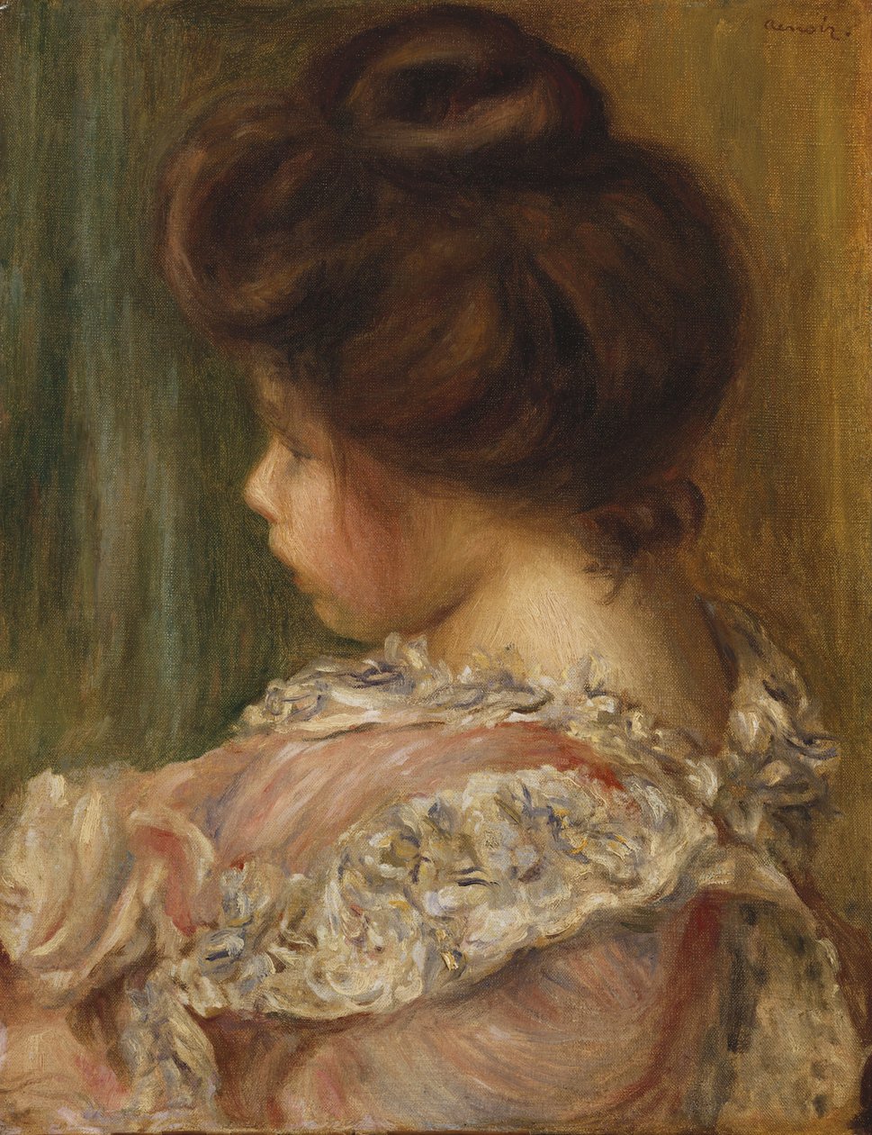 Portrét mladé dívky od Pierre Auguste Renoir