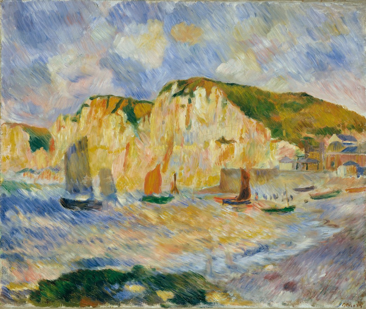 Moře a útesy, ca. 1885. od Pierre Auguste Renoir