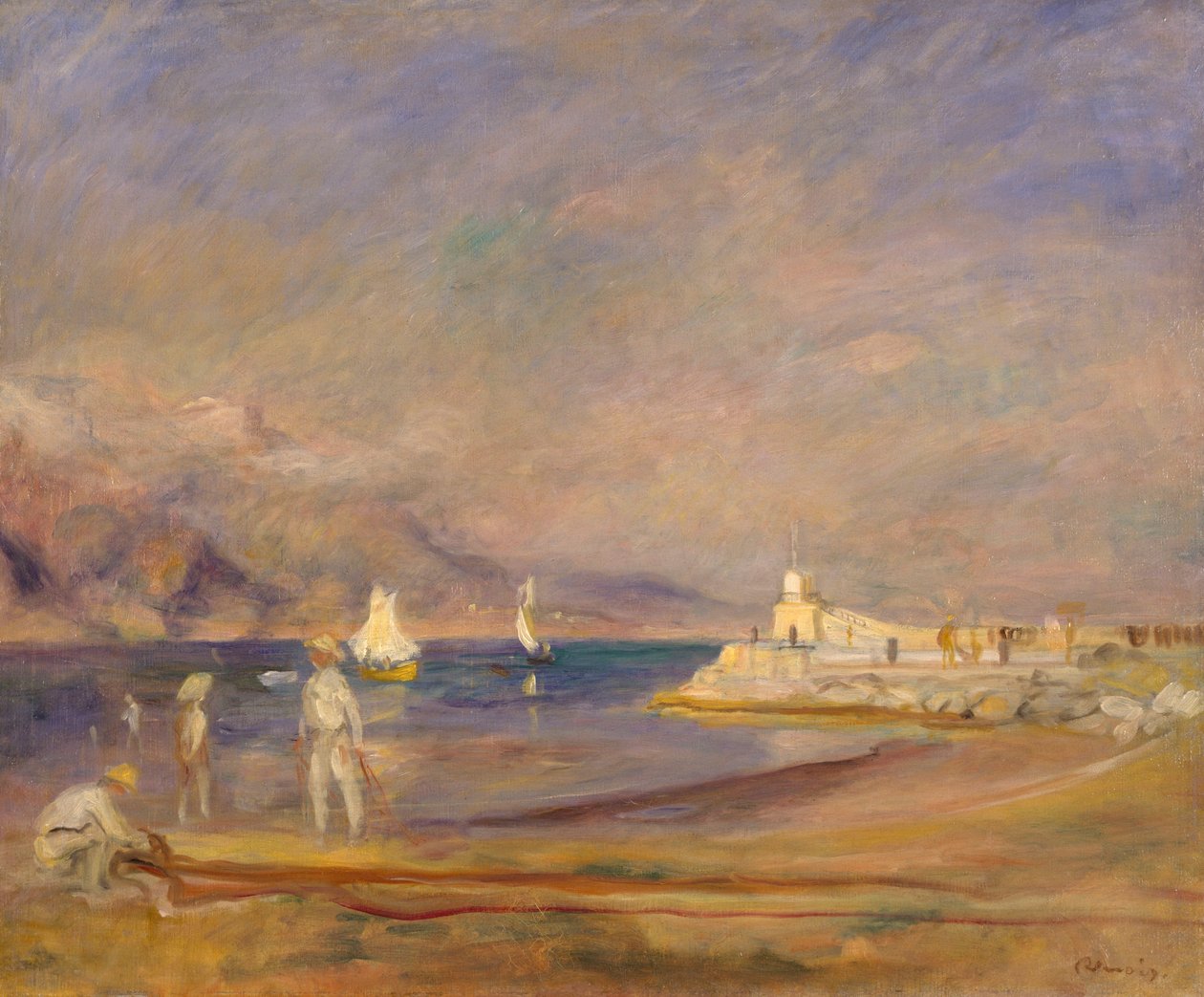 St. Tropez, Francie, 1898-1900 od Pierre Auguste Renoir