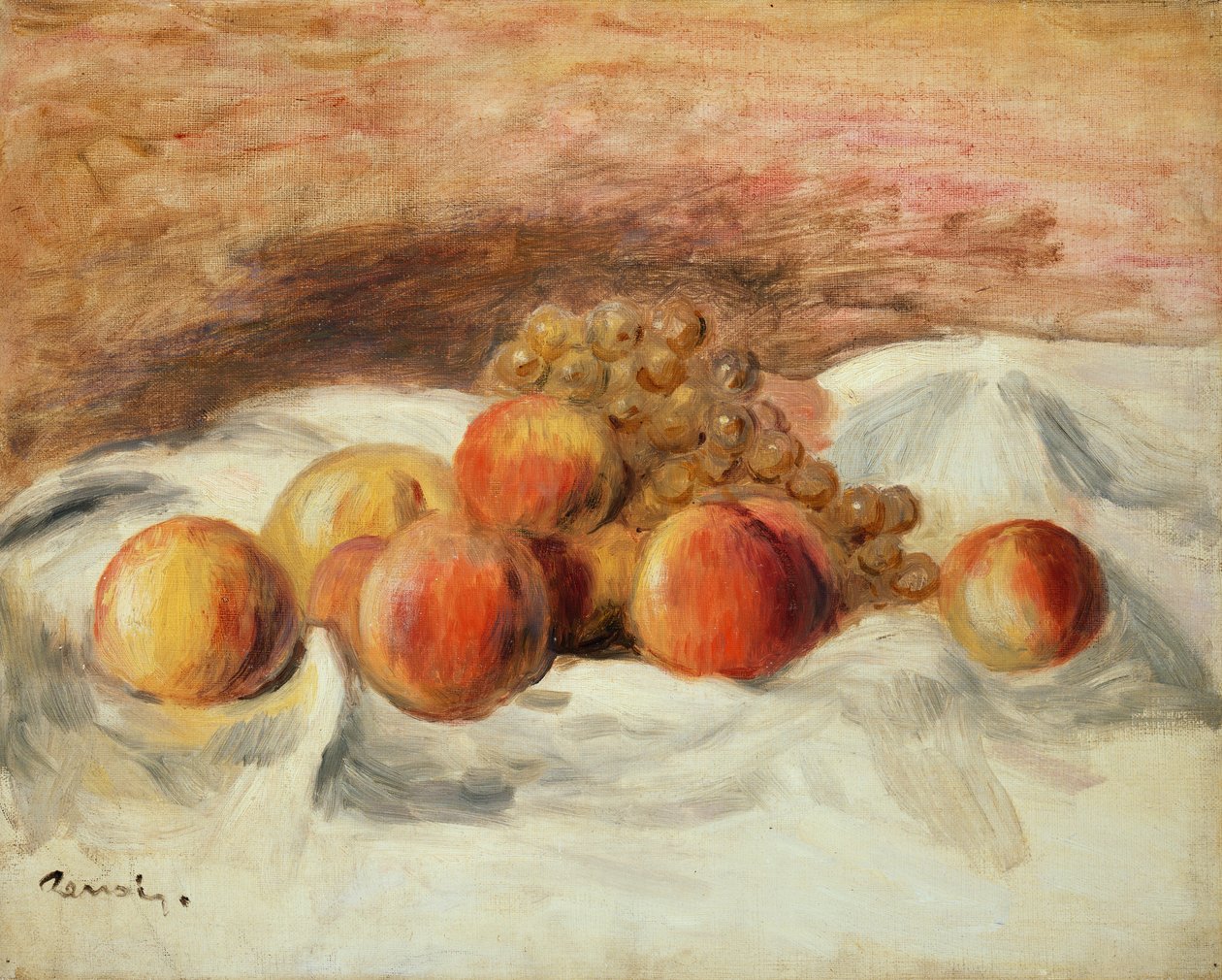 Zátiší s broskvemi od Pierre Auguste Renoir