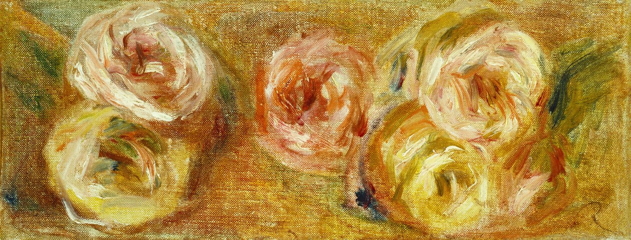 Rozsypané růže, kolem roku 1915 od Pierre Auguste Renoir