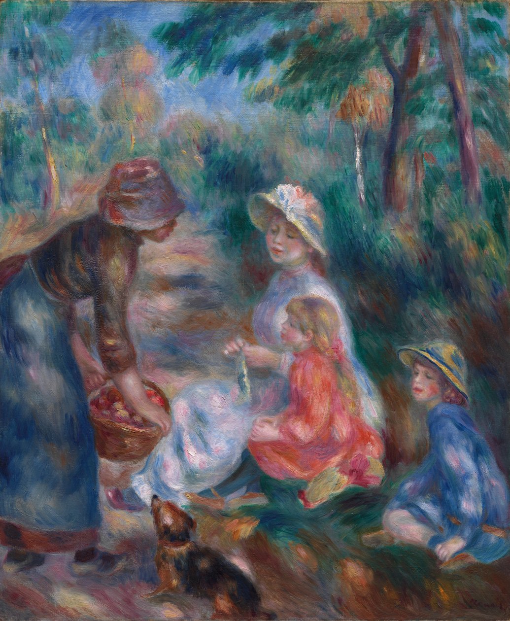 Prodejce Apple, c. 1890. od Pierre Auguste Renoir