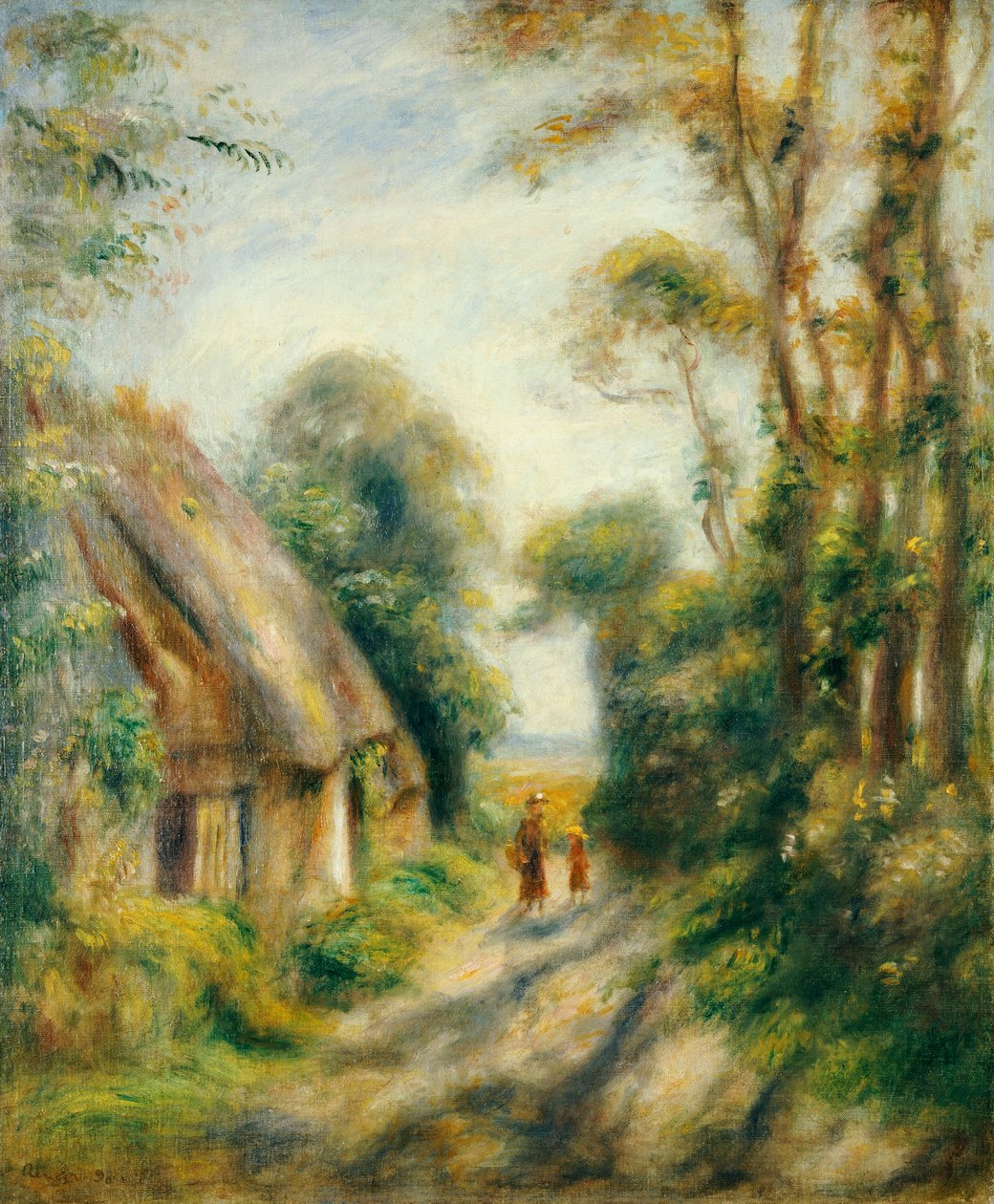 Předměstí Bernevalu od Pierre Auguste Renoir