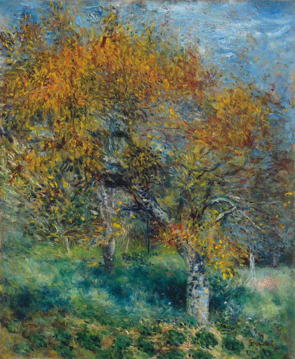 Hrušeň; Stojan na ruce, kolem roku 1870 od Pierre Auguste Renoir