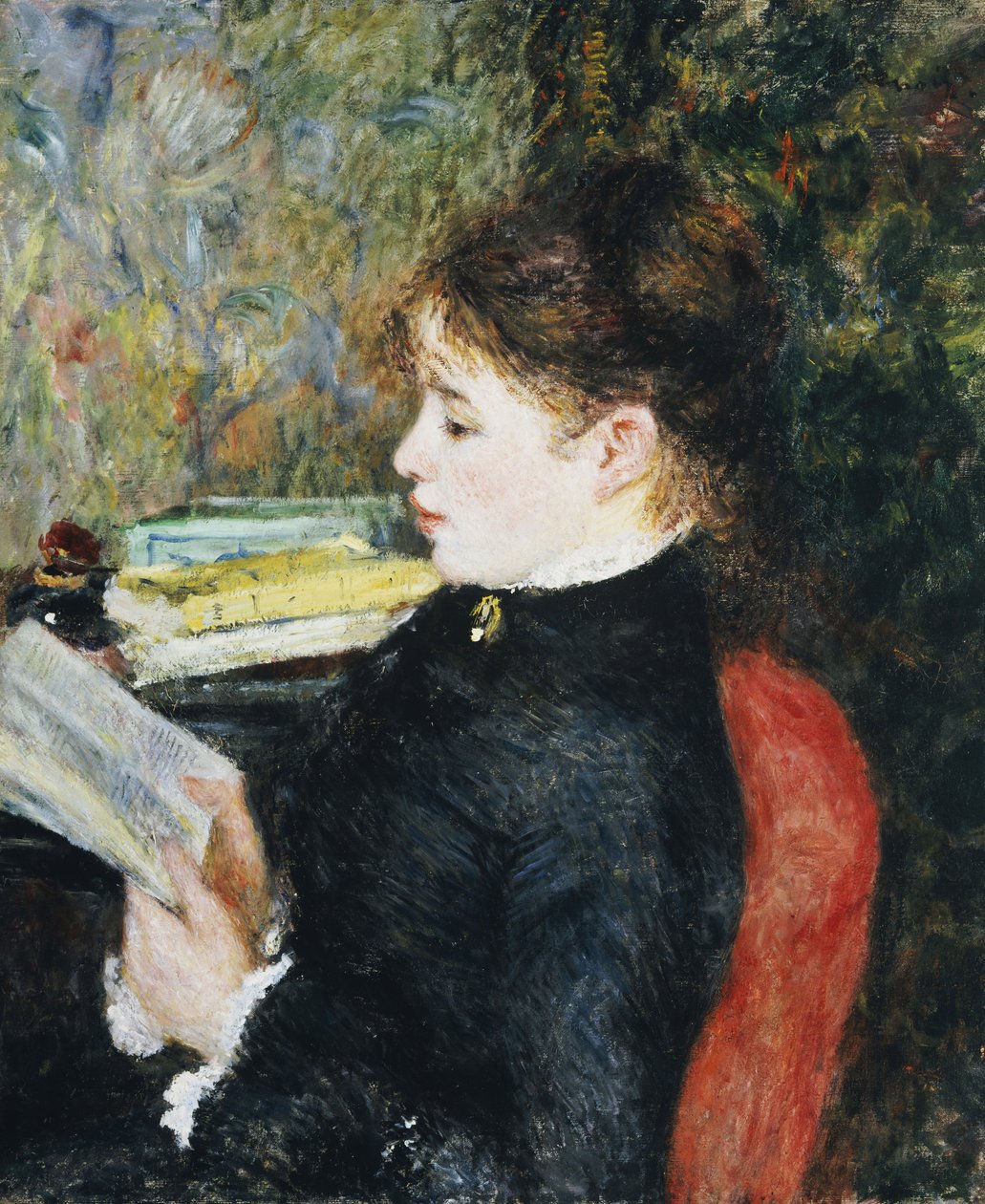Čtenář, 1877 od Pierre Auguste Renoir