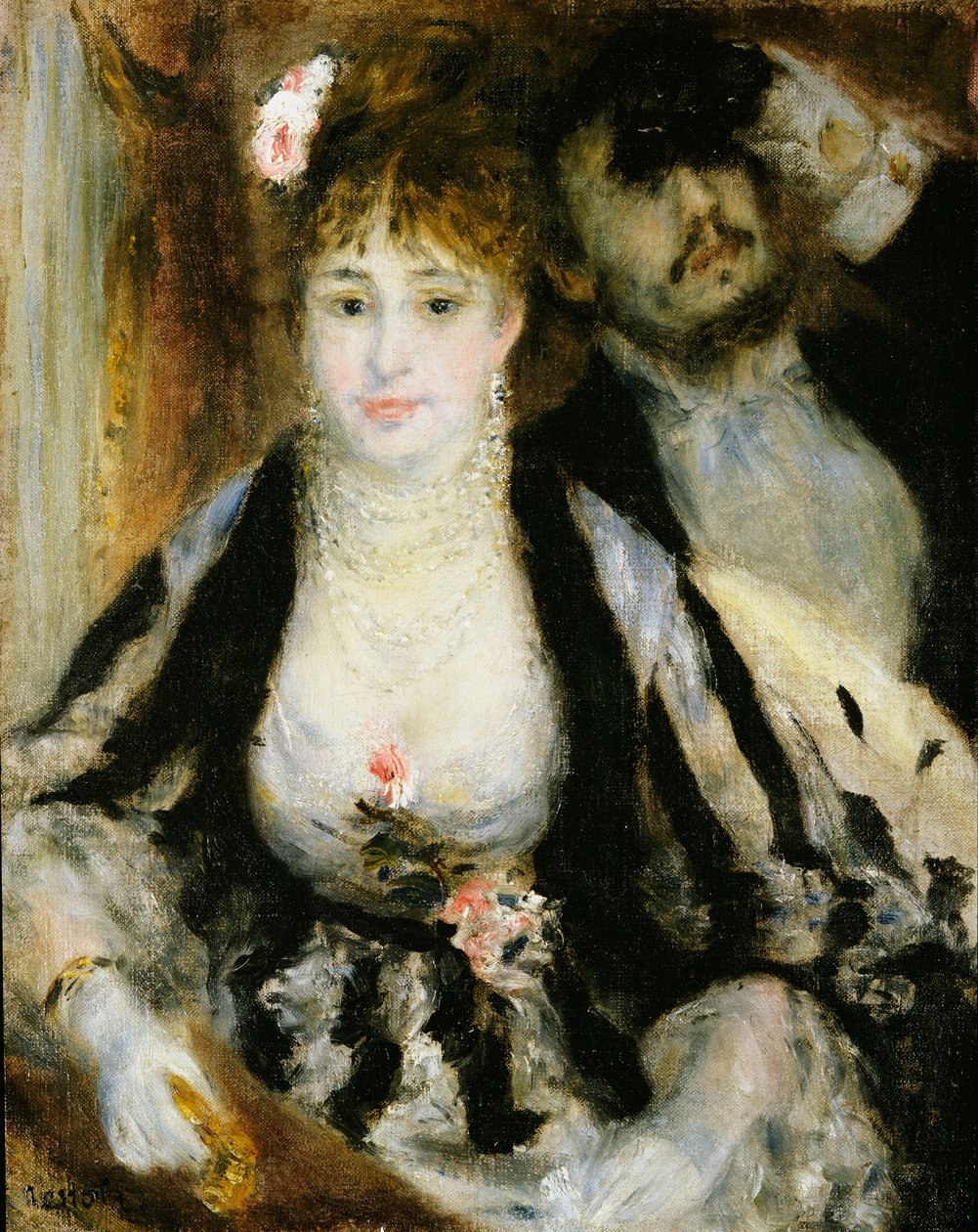 The Theatre Box, 1874 od Pierre Auguste Renoir