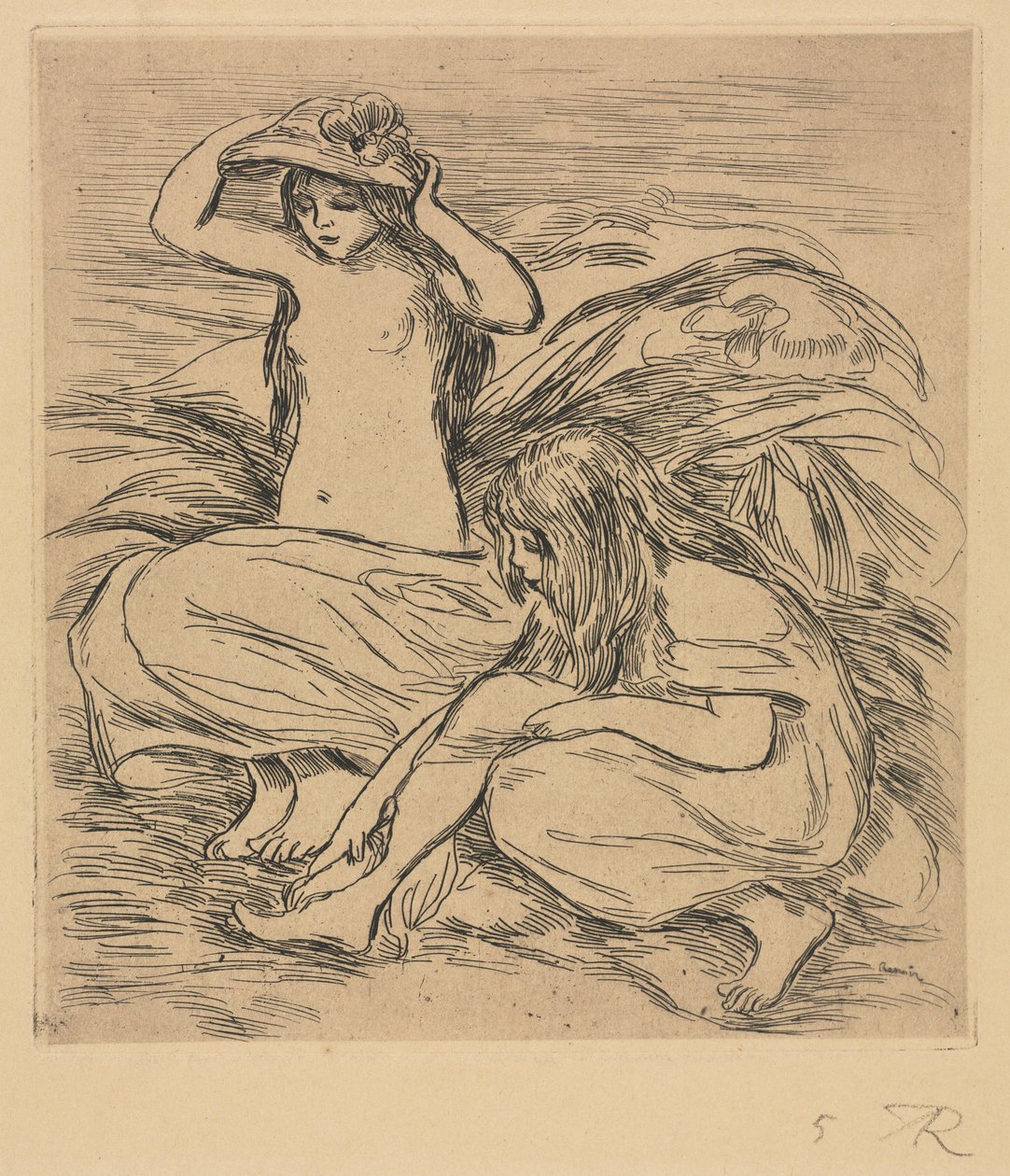 Dva lazebníci od Pierre Auguste Renoir