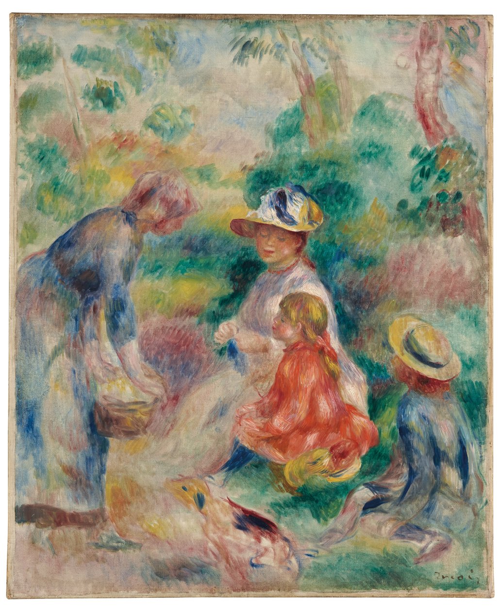 Prodejce jablek, 1890 od Pierre Auguste Renoir