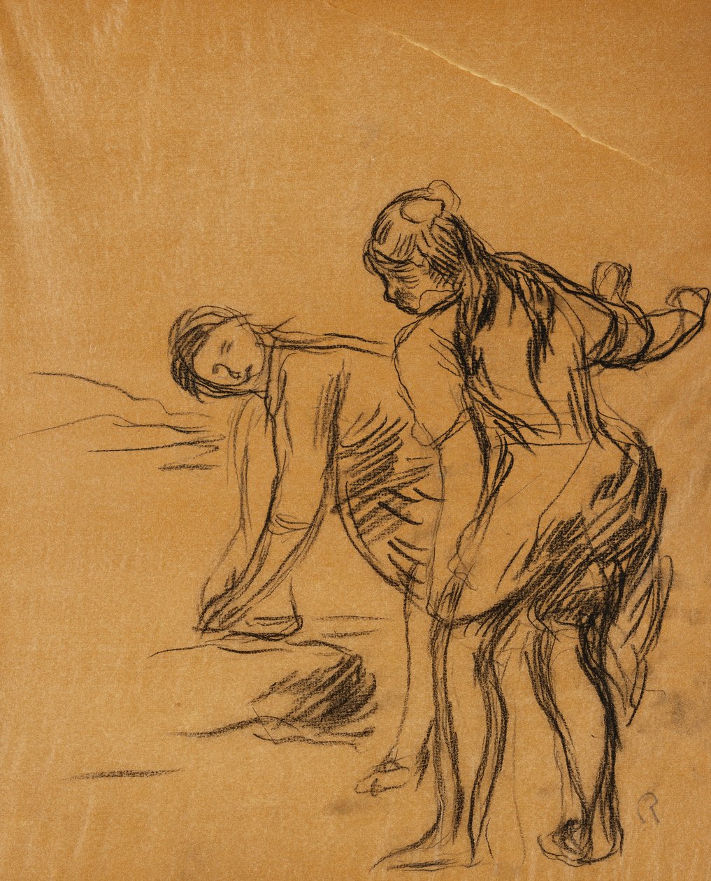 Dva tanečníci; dva tanečníci, od Pierre Auguste Renoir