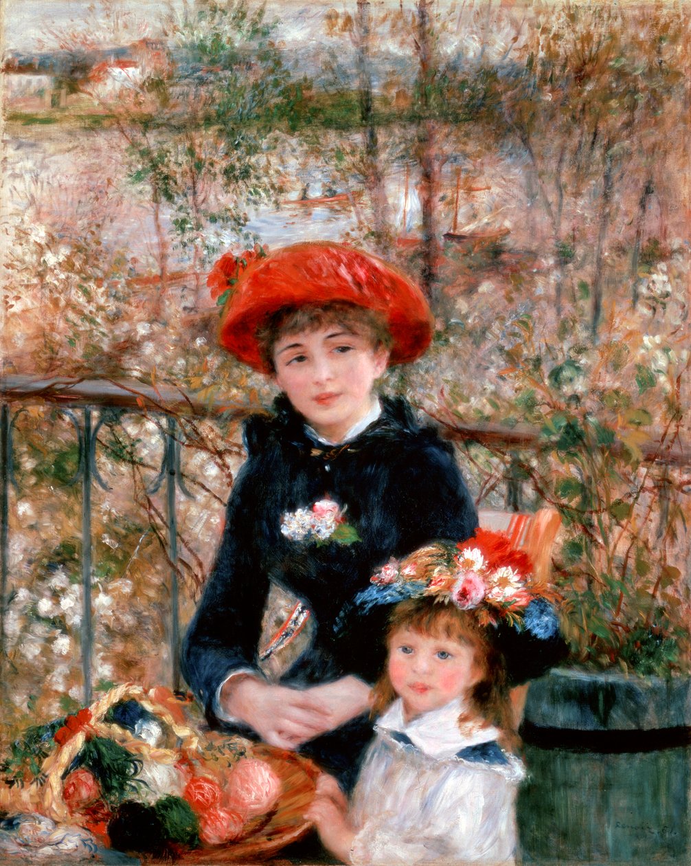 Dvě sestry na terase, 1881. od Pierre Auguste Renoir