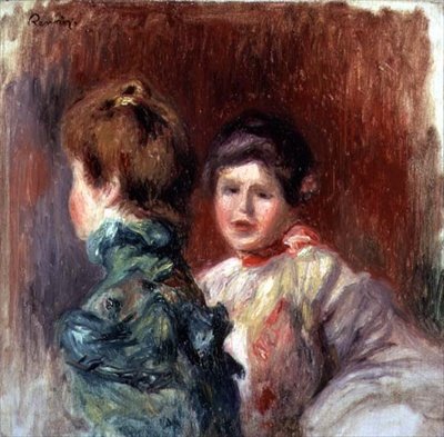 Dvě ženské hlavy od Pierre Auguste Renoir