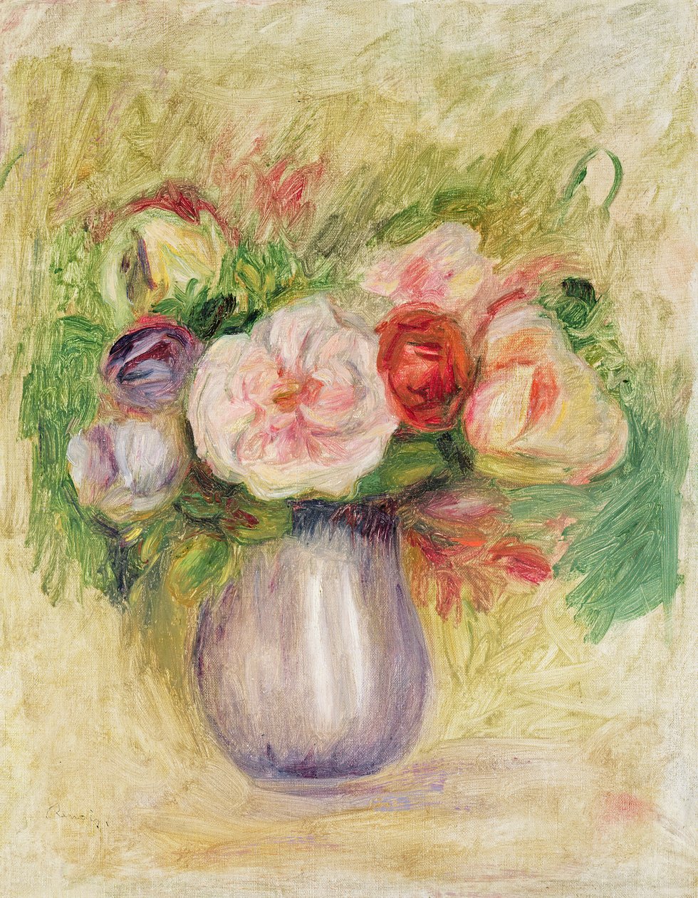 Váza s květinami od Pierre Auguste Renoir