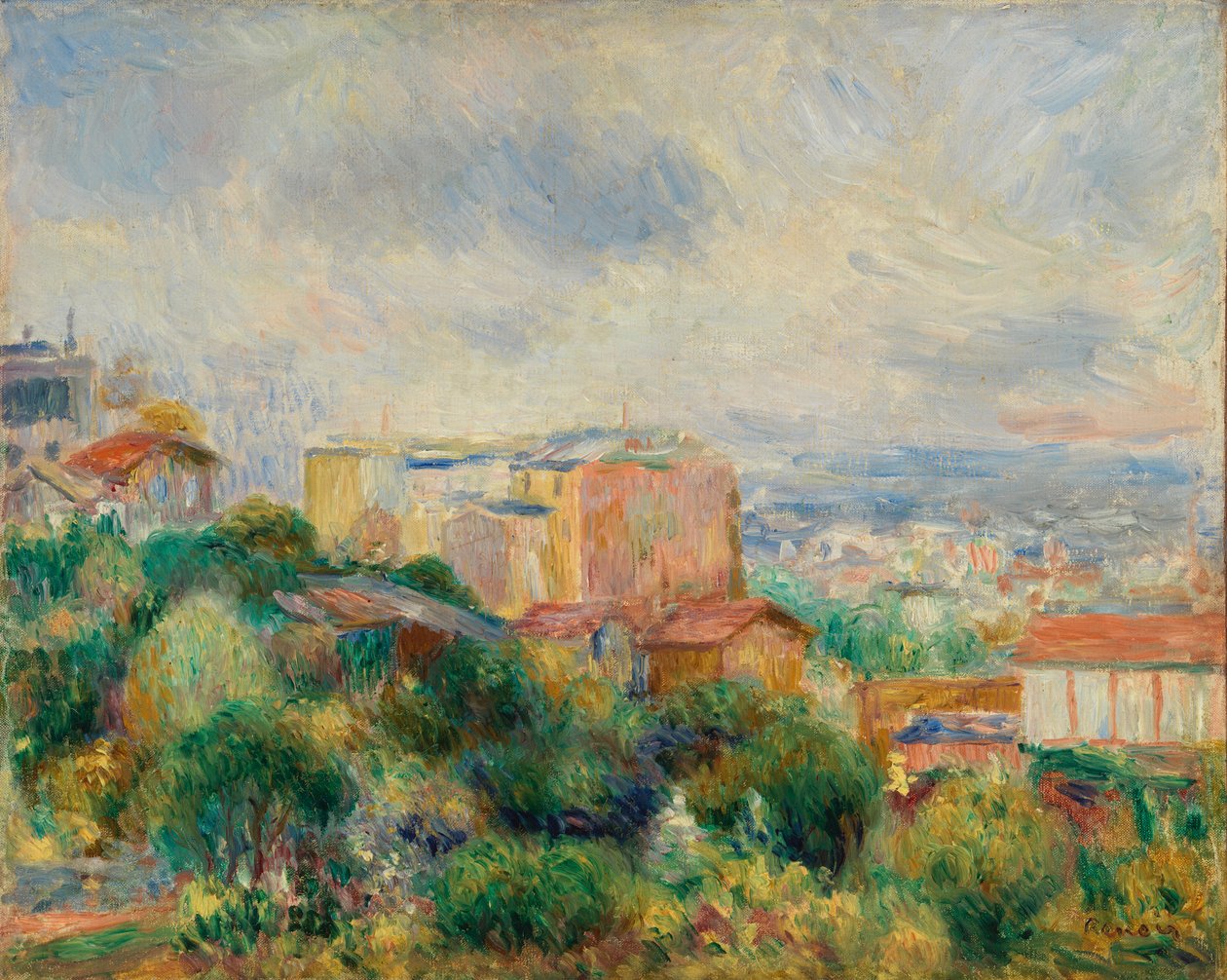 Pohled z Montmartru (Vue de Montmartre) od Pierre Auguste Renoir