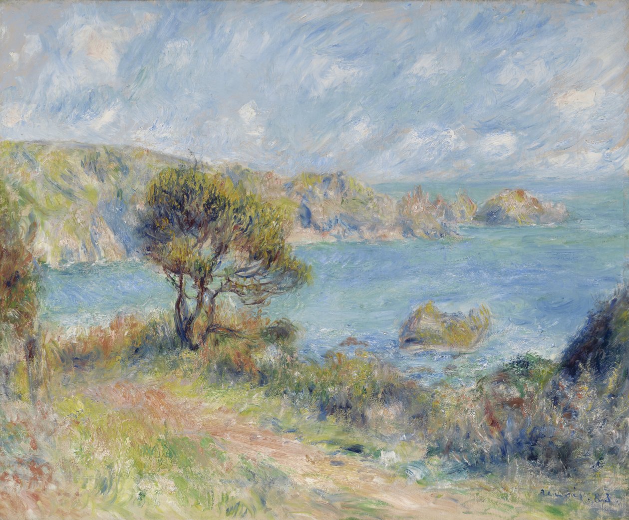 Pohled na Guernsey, 1883 od Pierre Auguste Renoir