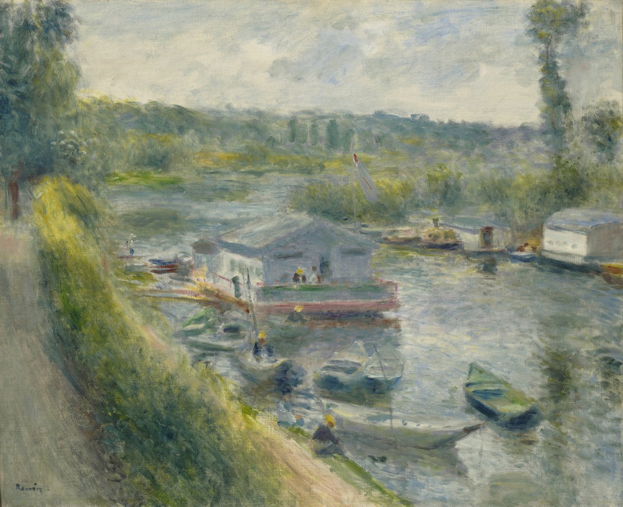 Loď na mytí v Bas-Meudon, kolem roku 1874 od Pierre Auguste Renoir