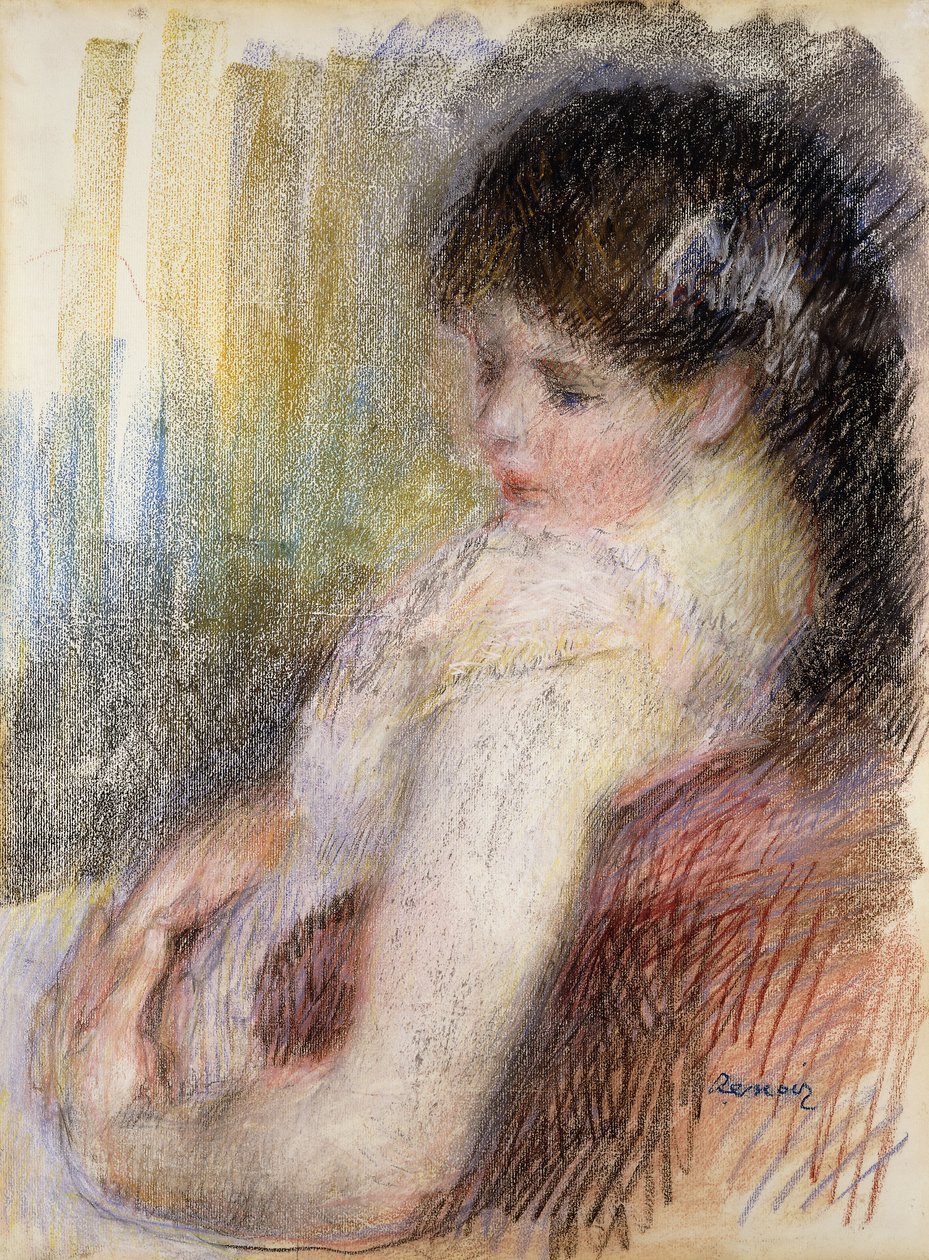 Žena sedící; Sedící žena, 1879 od Pierre Auguste Renoir