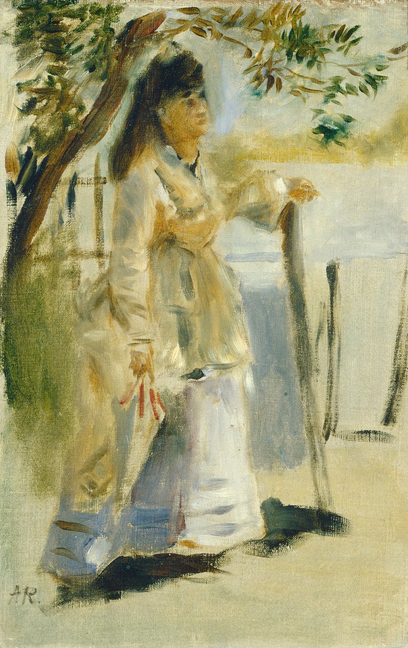 Žena u plotu, 1866. od Pierre Auguste Renoir