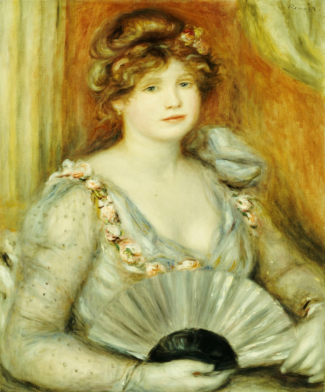 Žena s ventilátorem od Pierre Auguste Renoir