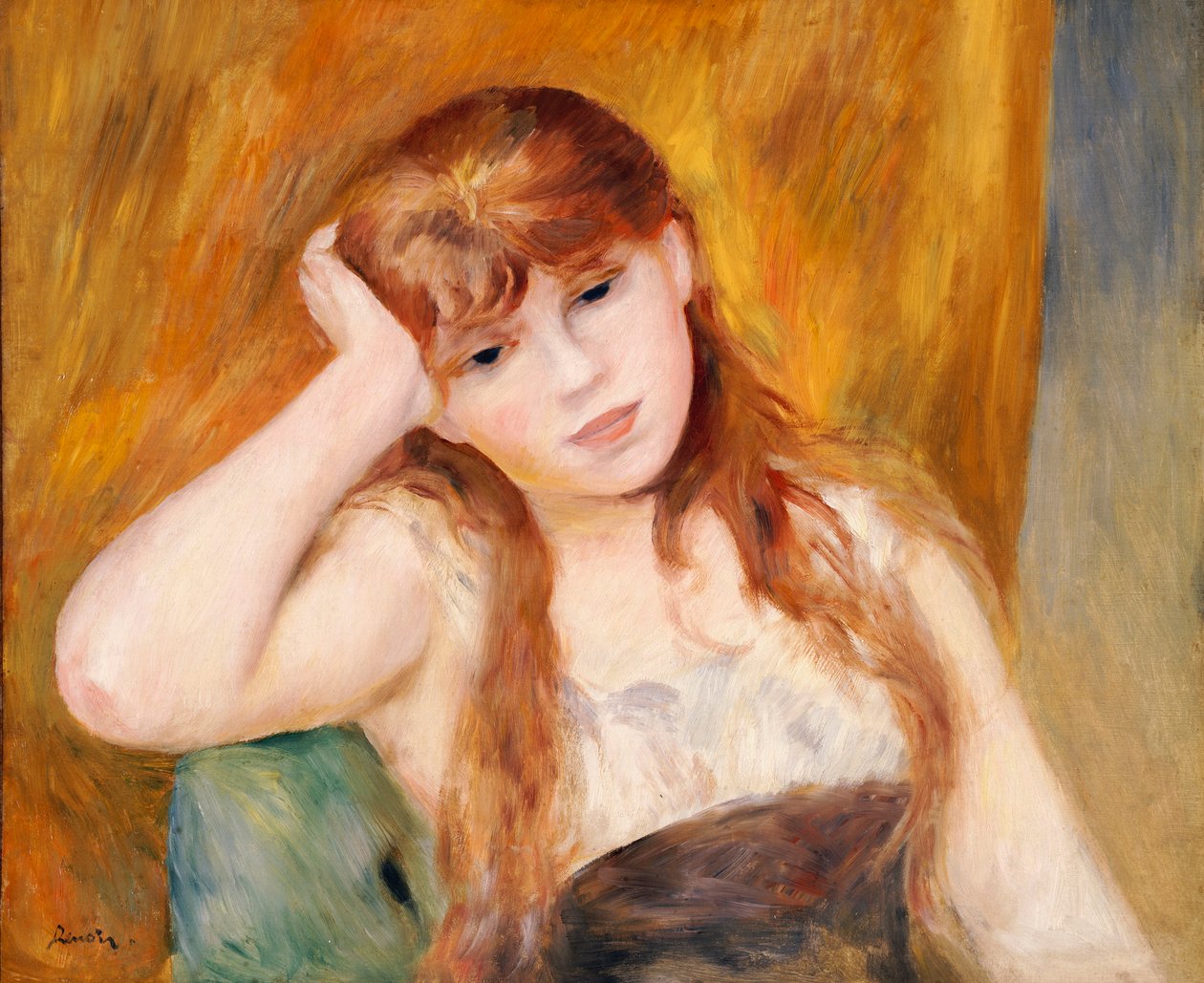 Mladá blondýnka, 1886 od Pierre Auguste Renoir
