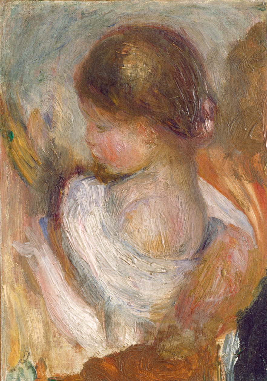 Mladá dívka čtení, c. 1888. od Pierre Auguste Renoir